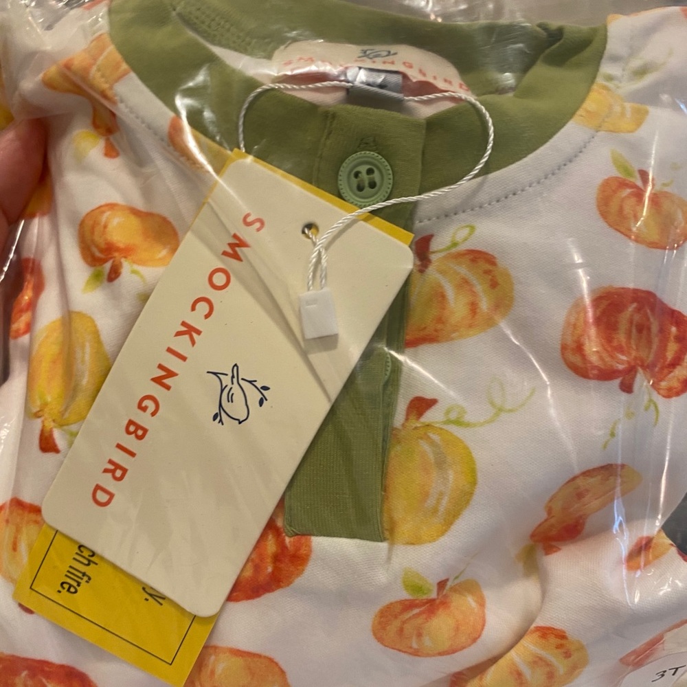 Toddler 3T Pumpkin pajama set